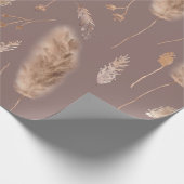 Boho Fall Wildblumen Geschenkpapier (Ecke)