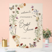 Boho Fall Wildblumen Hochzeitwillkommen Acrylschild (Hochzeit)