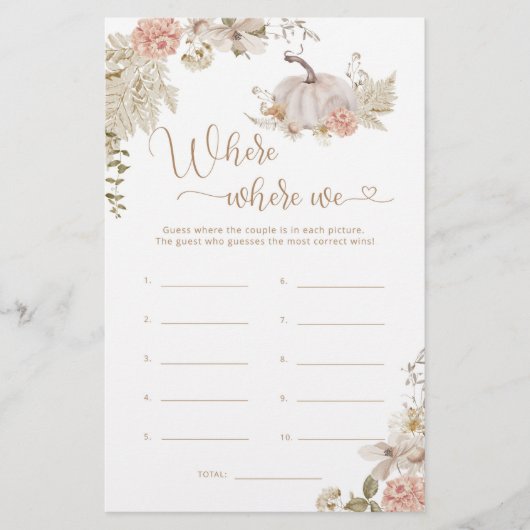 Boho fall Wo waren wir Brautparty (Vorderseite)