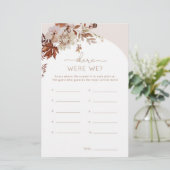 Boho fall Wo waren wir Brautparty (Stehend Vorderseite)