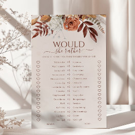 Boho Fall würde sie eher Brautparty spielen