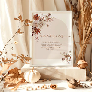 Boho fallen Erinnerungen mit dem Brautposter Poster