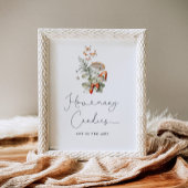 Boho fallen wild Pilze wie viele Bonbons Poster