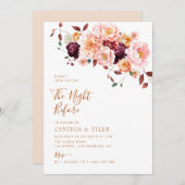 Boho fällt in der Nacht davor florierend Einladung (Vorne/Hinten)