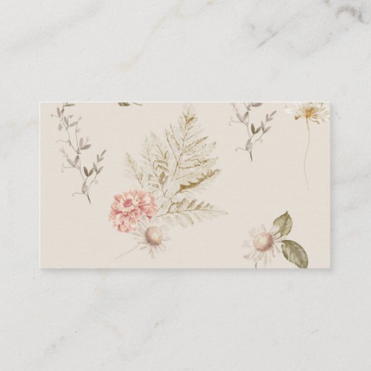 Boho fällt Kürbis, wie groß Mama's Bauchspeicheldr Begleitkarte (Rückseite)