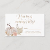 Boho fällt Kürbis, wie groß Mama's Bauchspeicheldr Begleitkarte (Vorderseite)