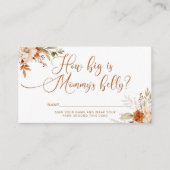 Boho fällt, wie groß der Bauch der Mama ist Begleitkarte (Vorderseite)