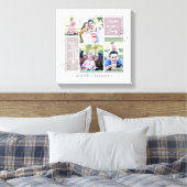 Boho FAMILY Foto Collage Script Modernes Zitat Leinwanddruck (Insitu (Schlafzimmer))