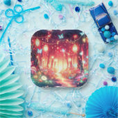 Boho Fantasy Enchanted Forest Baby Shower Pappteller (Party)