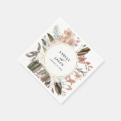 Boho Fantasy Watercolor Wedding Serviette (Ecke)