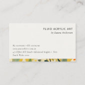 Boho farbenfroh-gelb-ockerfarbenes, farbenfroh ges visitenkarte (Rückseite)