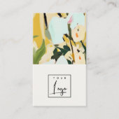 Boho farbenfroh-gelb-ockerfarbenes, farbenfroh ges visitenkarte (Vorderseite)