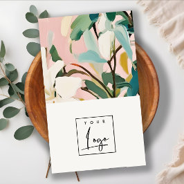 Boho farbenfroh rosa Aquamarines grün gestrichenes Visitenkarte