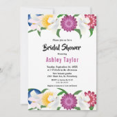 Boho farbenfrohe Blume Modernes Brautparty Einladung (Vorderseite)