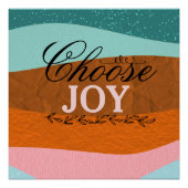 Boho farbenfrohe inspirierende Zitat-Glossy-Wall-P Poster (Vorderseite)