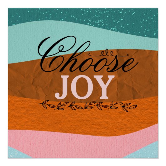 Boho farbenfrohe inspirierende Zitat-Glossy-Wall-P Poster (Vorderseite)