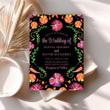 Boho farbenfrohe mexikanische Fiesta Wedding Einla