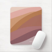 Boho farbenfroher Abstrakter Retro-Name Mousepad (Mit Mouse)