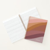 Boho farbenfroher Abstrakter Retro-Name Notizblock (Innenseite)