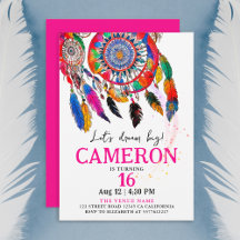 Boho farbenfroher rosa Traum Fantastische Wasserqu