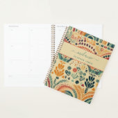 Boho Farbige Regenbogen-Name benutzerdefiniert Planer (Anzeige)