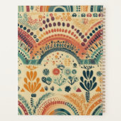 Boho Farbige Regenbogen-Name benutzerdefiniert Planer (Rückseite)