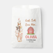 Boho Farm Animal 1st Birthday |Cute Rustic Barnyad Geschenktütchen (Vorderseite)