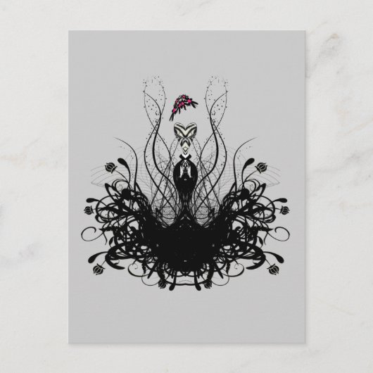 Boho Fashion Diva jede benutzerdefinierte Farbe Hi Postkarte (Vorderseite)