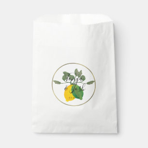 Boho-Faux-Goldrand-Zitrus-Lime-Limonen Geschenktütchen