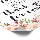 Boho Favoriten bitte ein Zeichen nehmen Poster (Ecke)