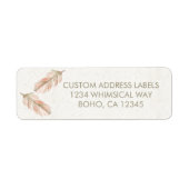 Boho Feather Address Labels (Vorne)