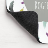 Boho Feather Apple Teacher Mousepad (Ecke)