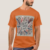 Boho Feather Best Day Ever Mens Tshirt (Vorderseite)