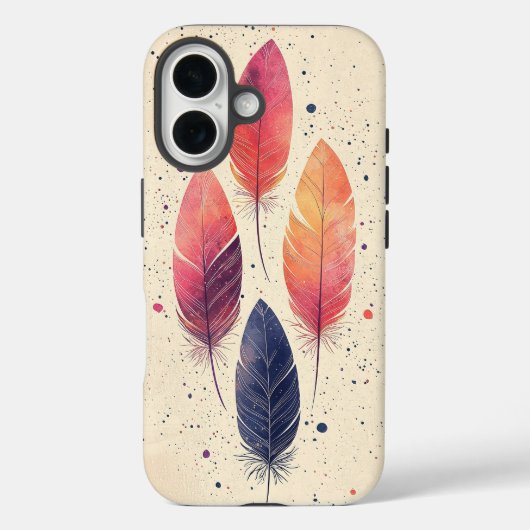 Boho Feather Dance Phone Case (Rückseite)