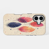 Boho Feather Dance Phone Case iPhone 16 Hülle (Rückseite (Horizontal))