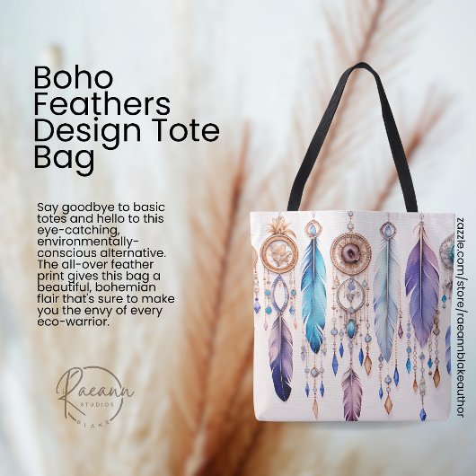 Boho-Feather-Design-Tasche Tasche