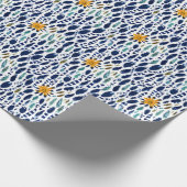 Boho Feather & Floral Pattern Geschenkpapier (Ecke)