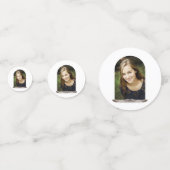 Boho Feather Frame Foto Abschluss Konfetti (Vorderseiten)