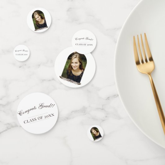 Boho Feather Frame Foto Abschluss Konfetti (Gruppe)