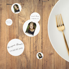 Boho Feather Frame Foto Abschluss Konfetti