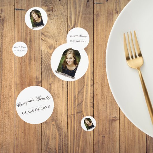 Boho Feather Frame Foto Abschluss Konfetti