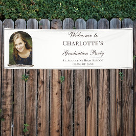 Boho Feather Frame Foto Abschluss Willkommen Banner