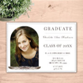 Boho Feather Frame Foto Open House | weiß Einladung