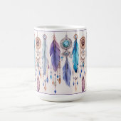 Boho-Feather-Klassiktasse Kaffeetasse (Mittel)