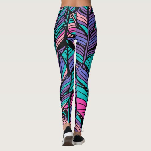 Boho Feather Leggings (Rückseite)
