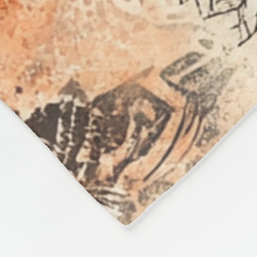 Boho Feather Mandala Fleecedecke (Ecke)