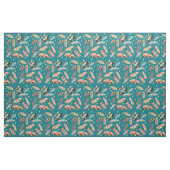 Boho Feather Pattern auf Aquamarin Stoff (Fat Quarter (45,7 x 55,9 cm))