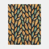 Boho Feather Pattern Fleecedecke (Vorderseite)
