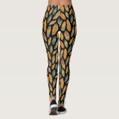Boho Feather Pattern Leggings (Rückseite)