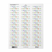 Boho Feather Pattern Regenbogen Watercolor Zurück (Vorne)